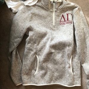 Women’s Delta Gamma sorority quarter zip fleece